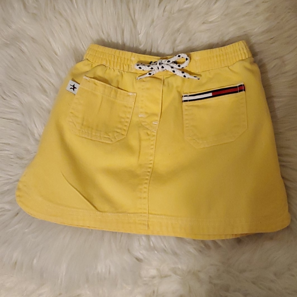 Y2K Yellow Tommy Hilfiger toddler skirt Sz 3T